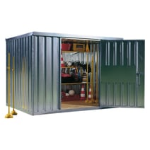 Außentür, 2-flügelig für Material-Container